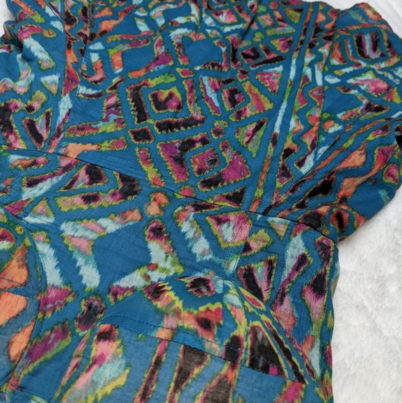 Material Girl Tribal Print Summer Dress - Picture 2 of 8